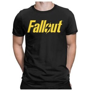 Fallout Tv Series Yellow Lightning Logo Tshirt